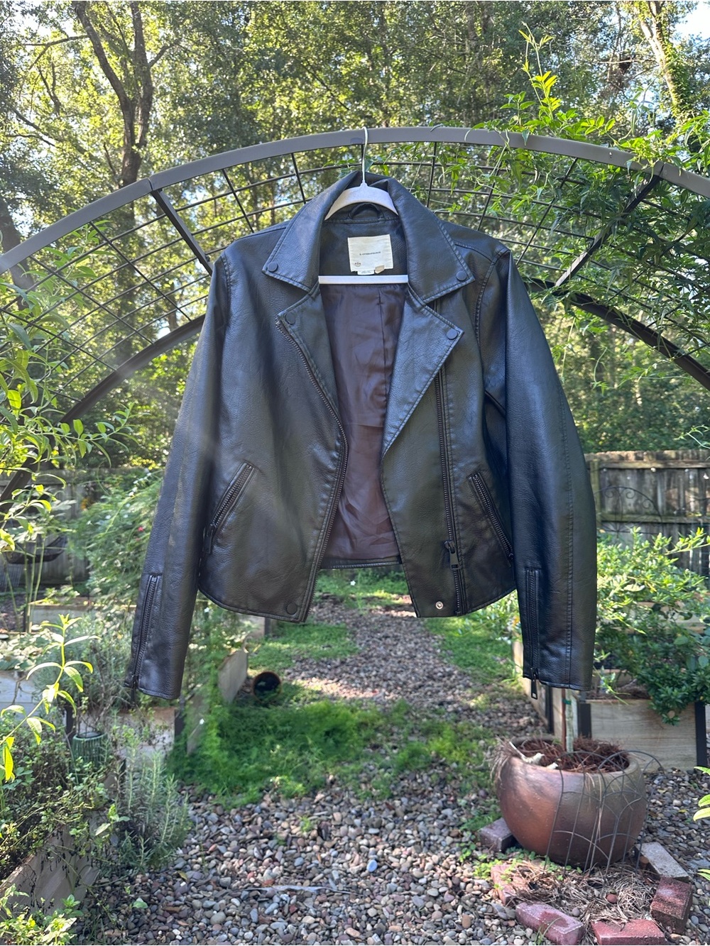 Anthropologie Faux Leather Jacket